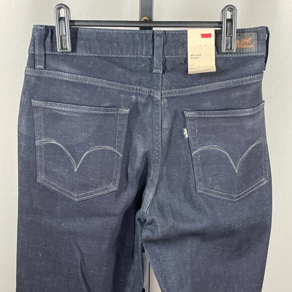 NEW Levis Jeans Womens 28 6 blue denim skinny casual classic preppy - Picture 10 of 13